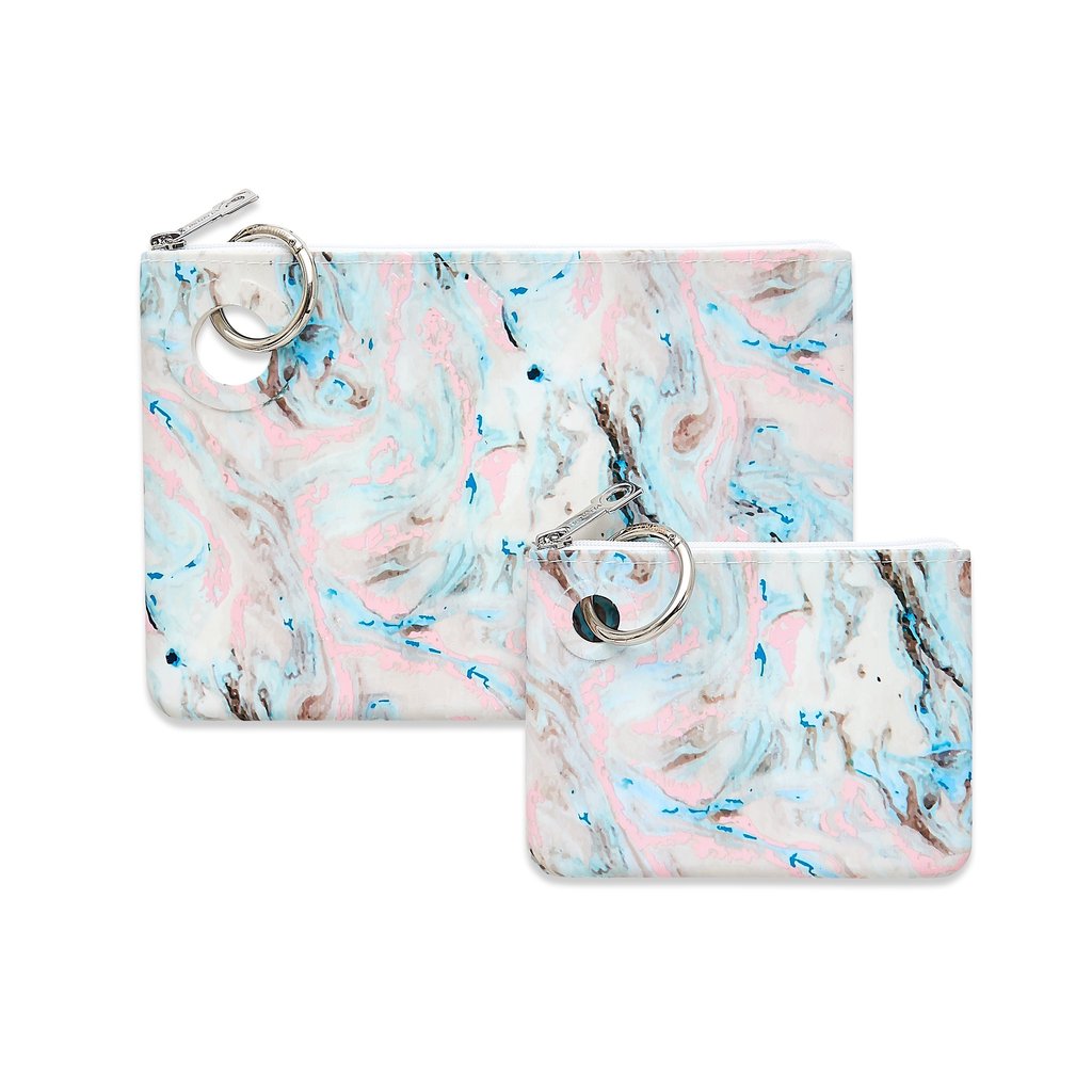 Silicone Pouch by O-Venture - Pastel Marble
