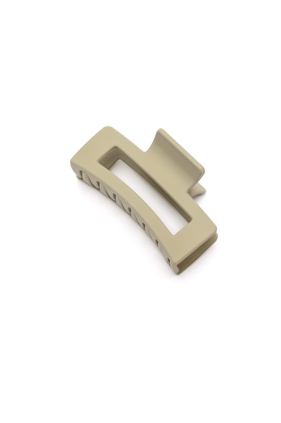 Rectangle Claw Clip in Matte Ivory (Ships in 1-2 Weeks)