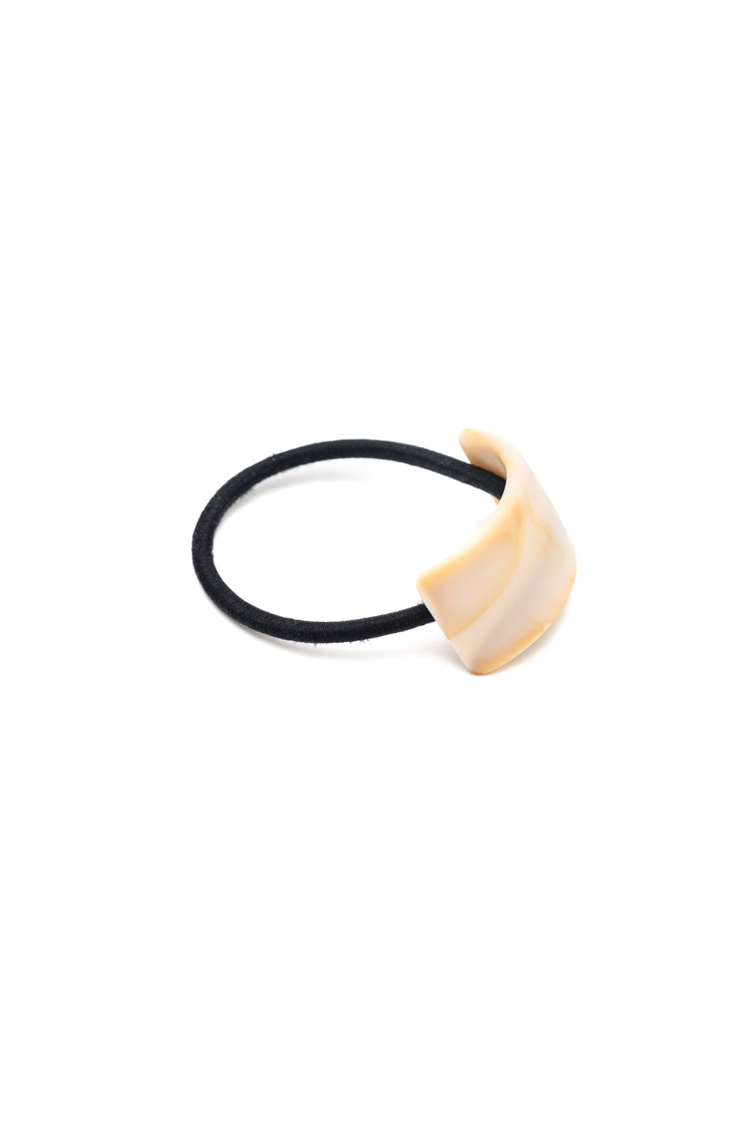 Rectangle Cuff Hair Tie Elastic in Ivory (Ships in 1-2 Weeks)