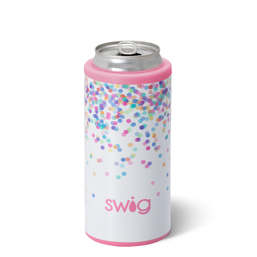 Confetti 12 oz Skinny Can Cooler by Swig