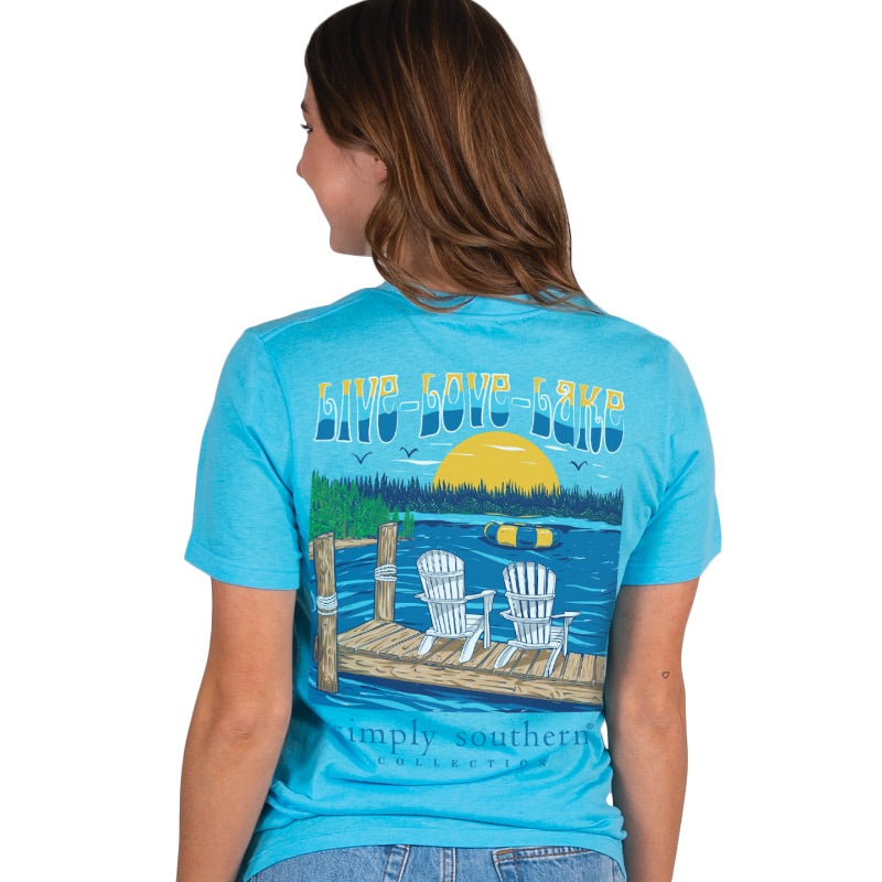 'Live Love Lake' Short Sleeve Tee by Simply Southern