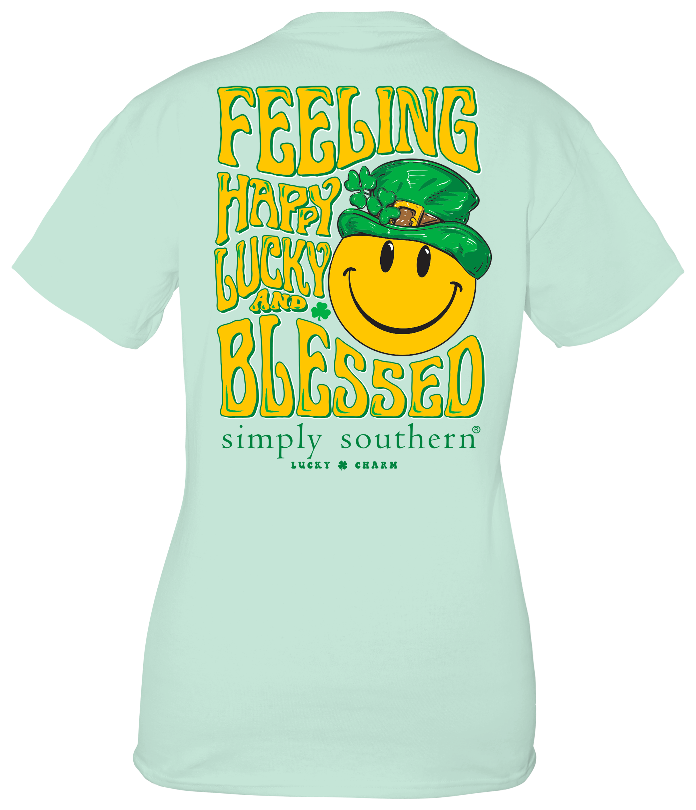 'Happy, Lucky, & Blessed' Short Sleeve Tee by Simply Southern