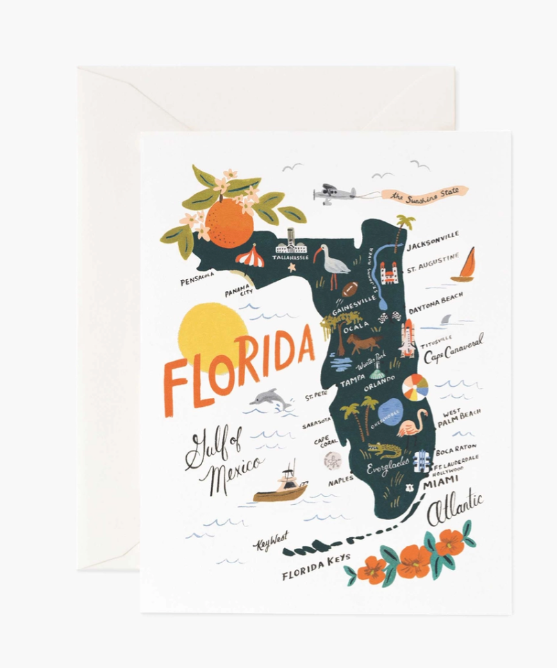 Florida Greeting Cards (Boxed Set of 8) by Rifle Paper Co