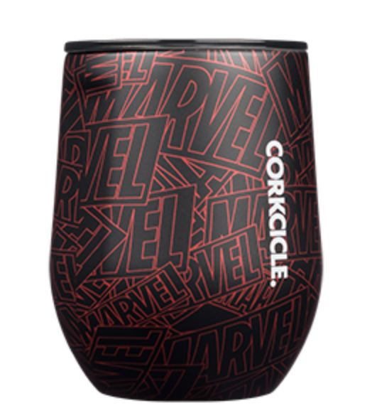 12 oz Stainless Steel Marvel Logo Stemless Tumbler by Corkcicle