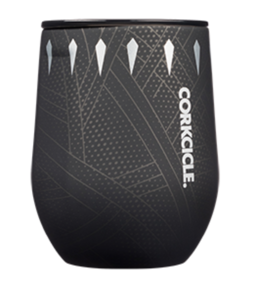12 oz Stainless Steel Marvel Black Panther Stemless Tumbler by Corkcicle