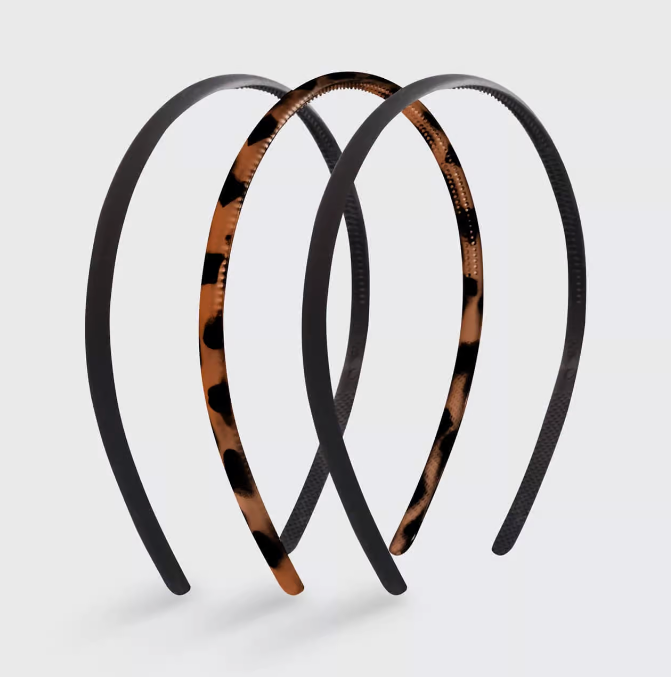 Thin Recycled Non-Slip Headbands - Set of 3