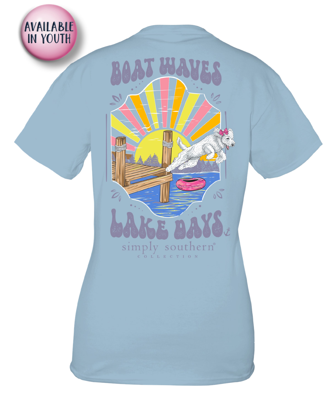 'Boat Waves & Lake Days' Short Sleeve Tee by Simply Southern