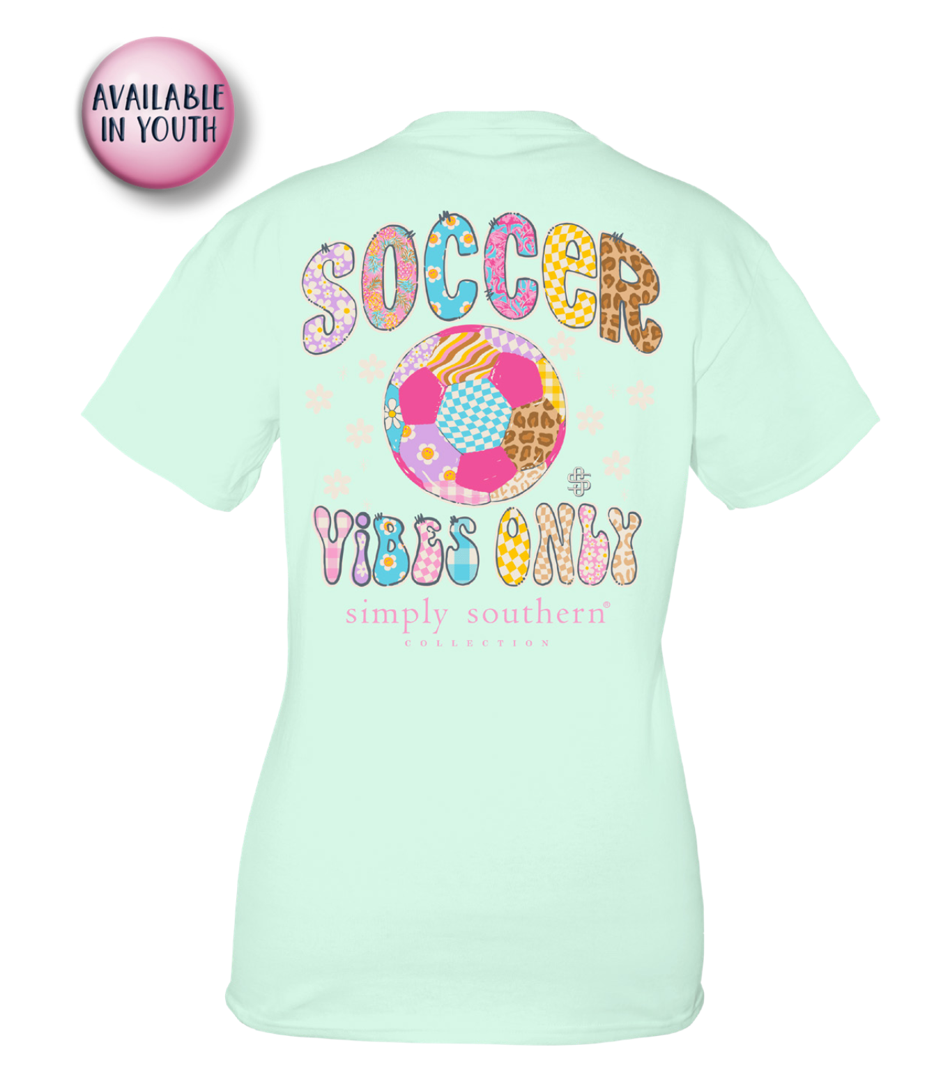 'Soccer Vibes Only' Short Sleeve Tee by Simply Southern