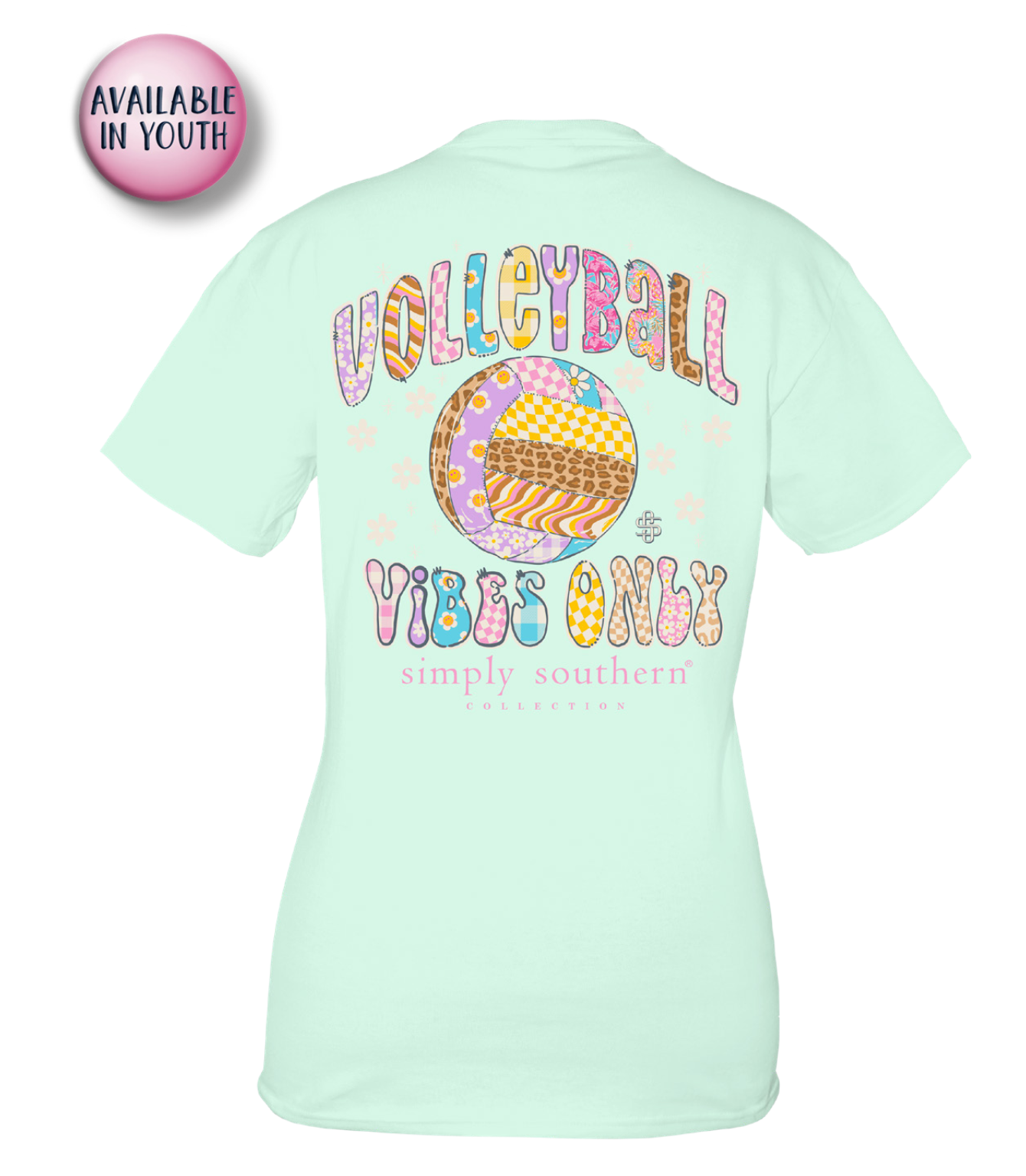 'Volleyball Vibes Only' Short Sleeve Tee by Simply Southern