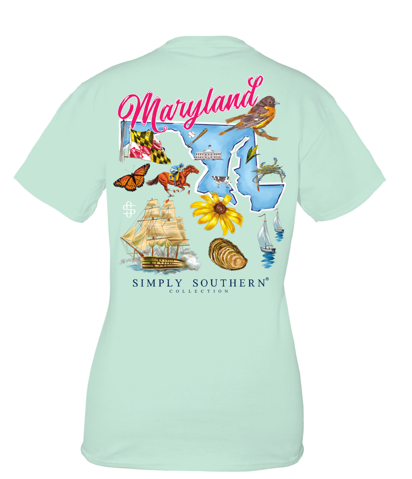 Maryland State Short Sleeve Tee by Simply Southern