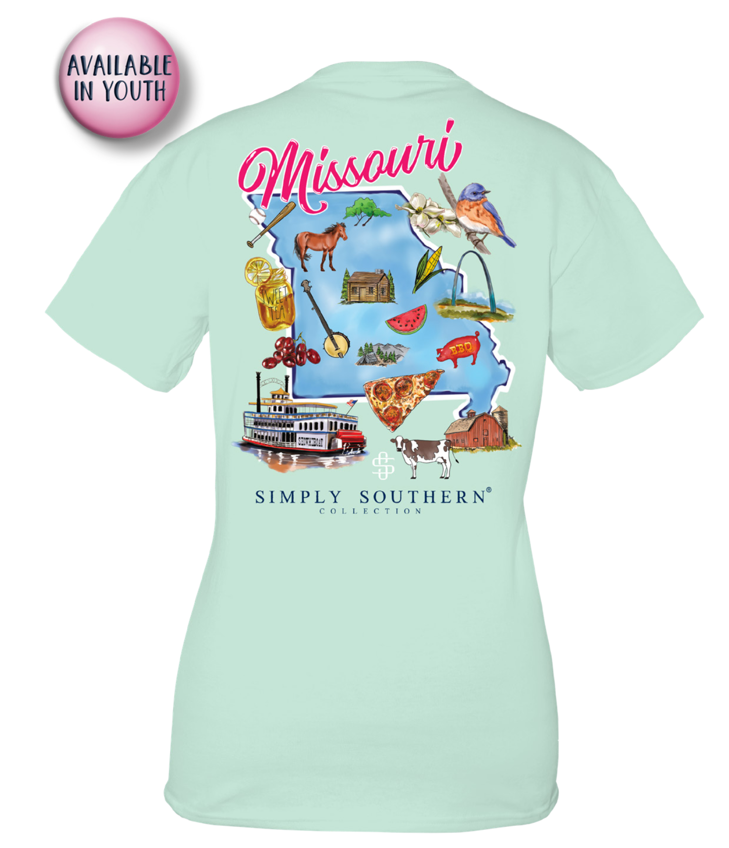 Missouri State Short Sleeve Tee by Simply Southern