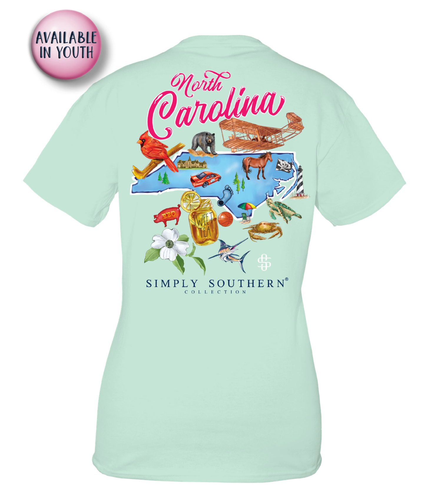 North Carolina State Short Sleeve Tee by Simply Southern