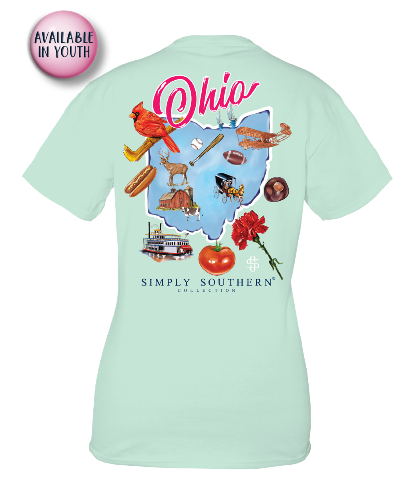 Ohio State Short Sleeve Tee by Simply Southern