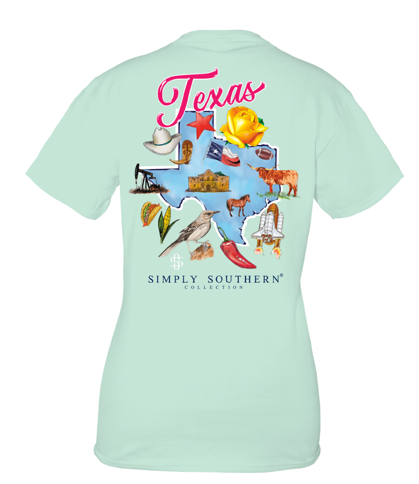 Texas State Short Sleeve Tee by Simply Southern