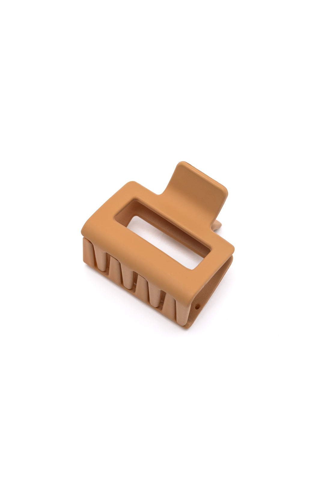 Small Square Claw Clip in Light Brown (Ships in 1-2 Weeks)