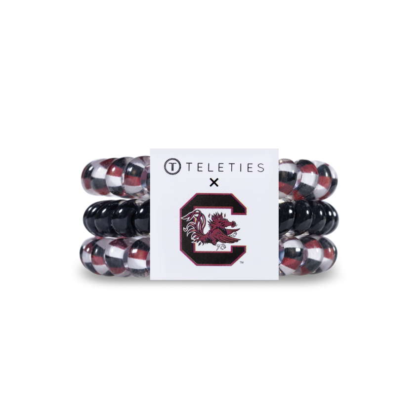 Teleties Hair Tie - Small Band Pack of 3 - University of South Carolina
