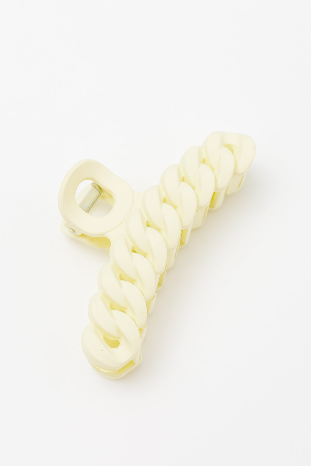 Spiral Claw Clip in Light Yellow (Ships in 1-2 Weeks)