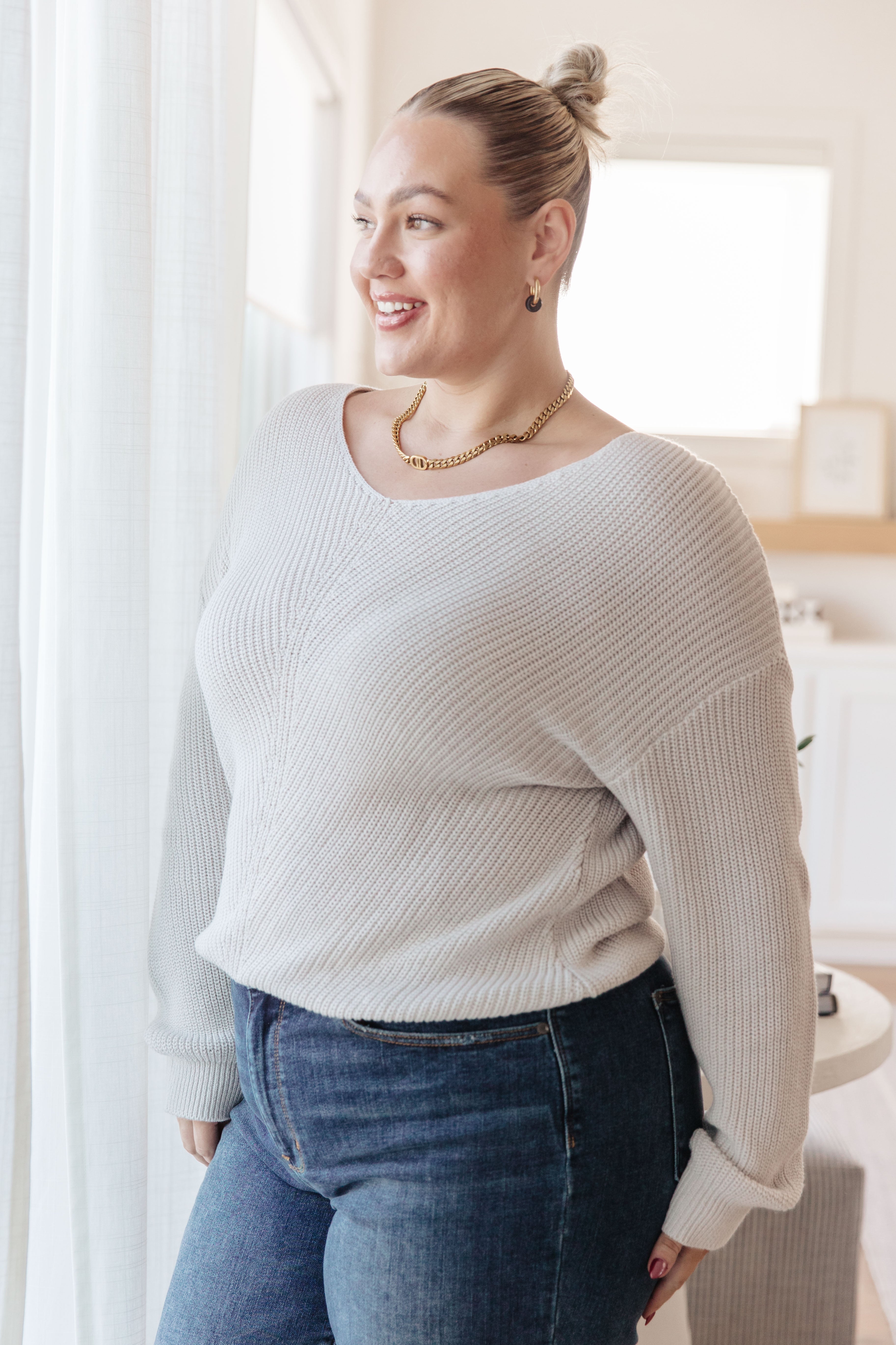 Told You So Ribbed Knit V Neck Sweater - 2/22