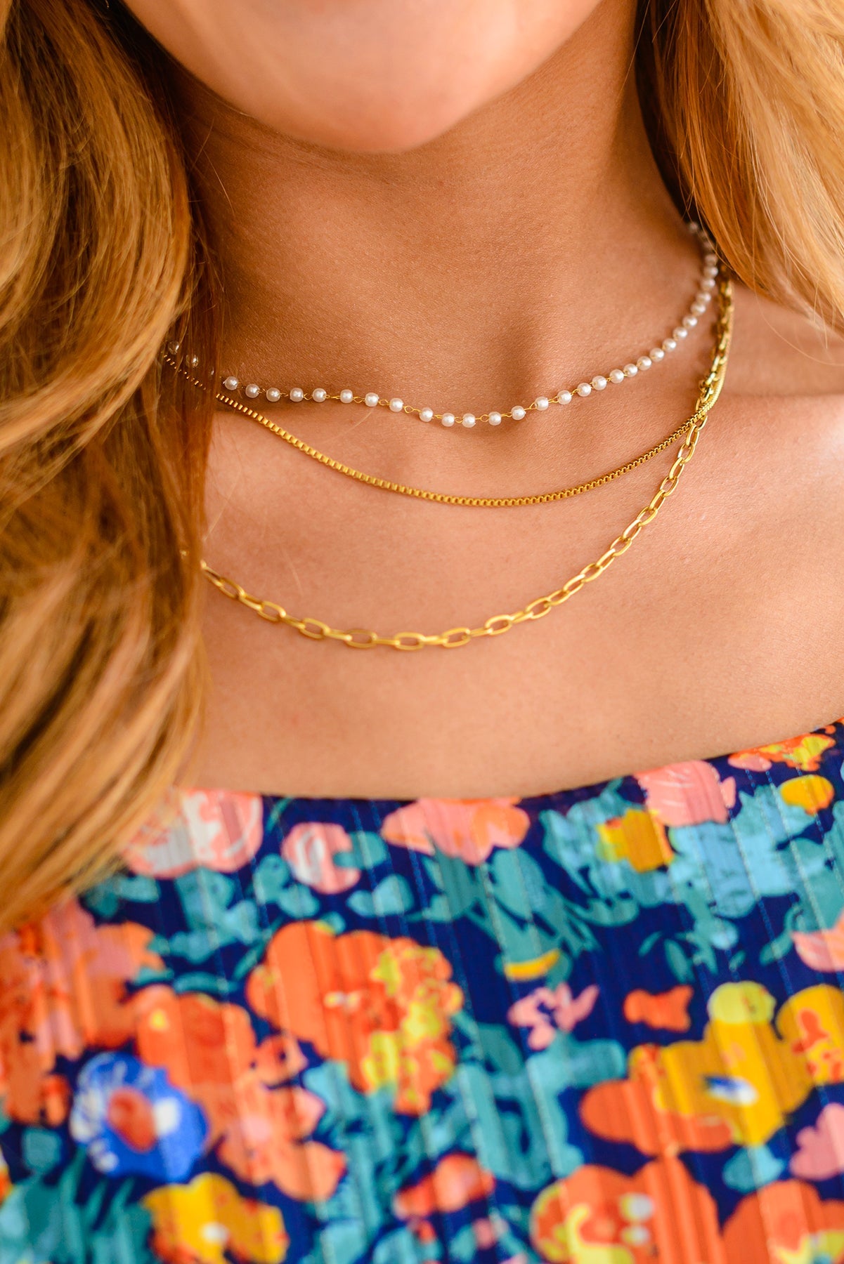 Triple Threat Layered Necklace - 4/23