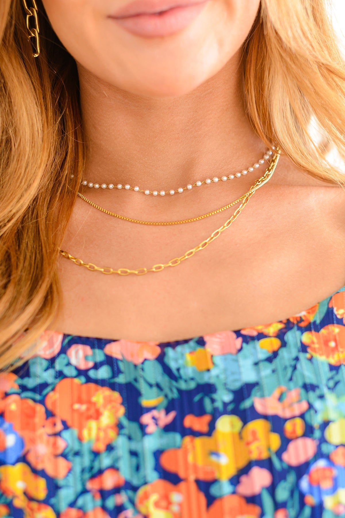 Triple Threat Layered Necklace - 4/23