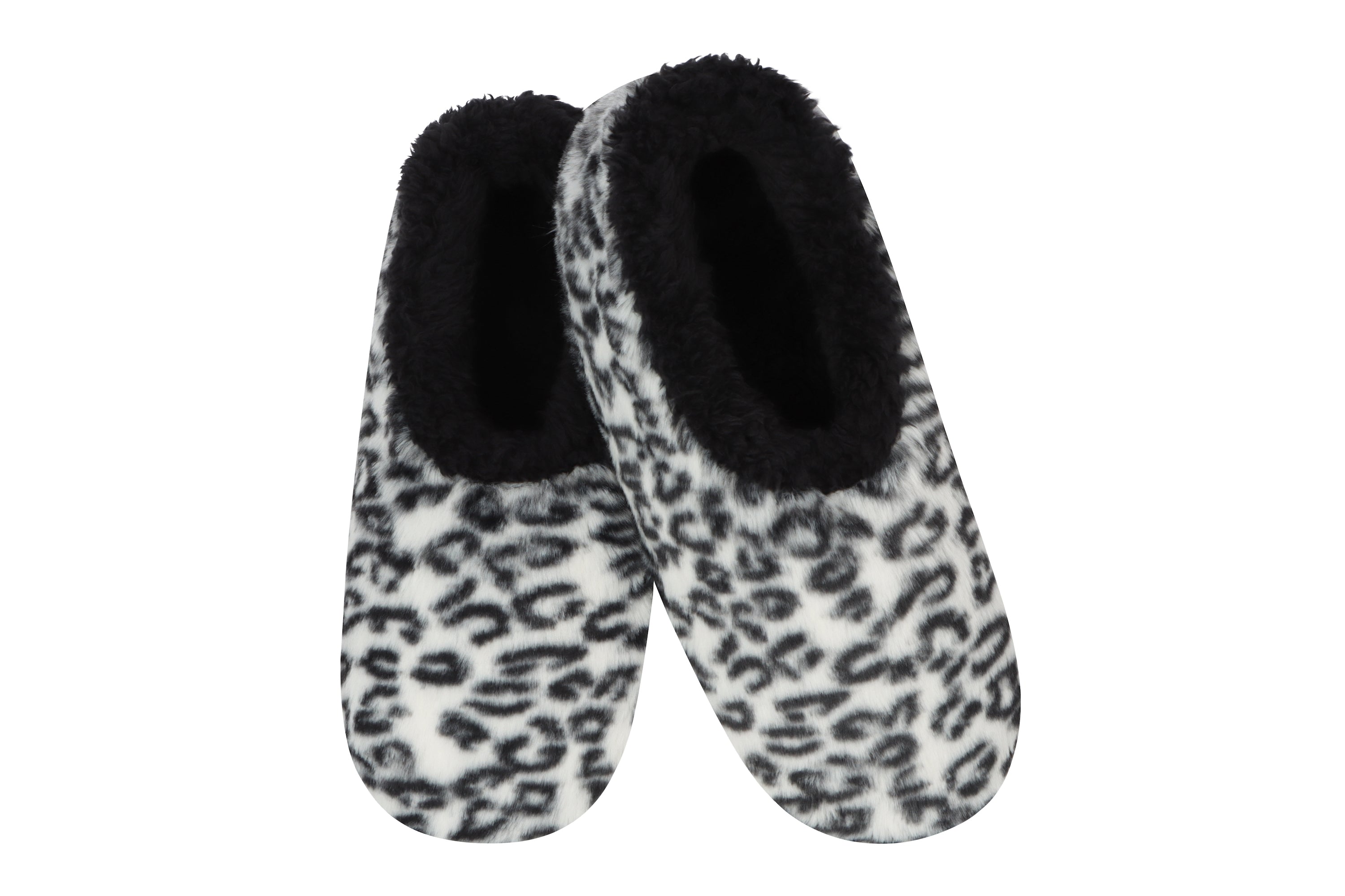 Snoozies! Slippers - Wild Side Snow Leopard