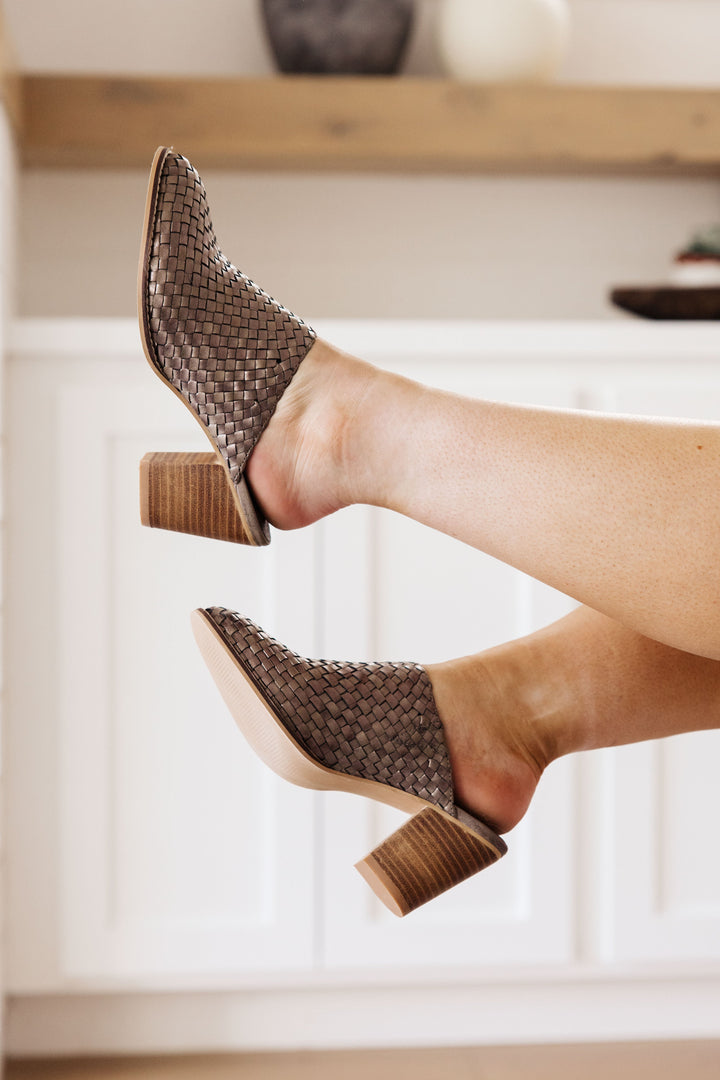 Walk With Me Woven Mules - 7/8