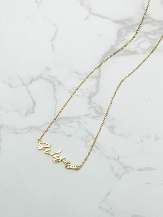 'Wifey' Gold Dipped Pendant Necklace