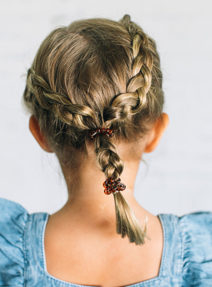 Teleties Hair Tie - Tiny Band Pack of 5 - Tortoise