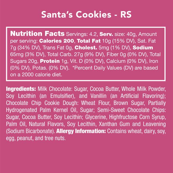 Santa's Cookies Cookie Dough Bite 