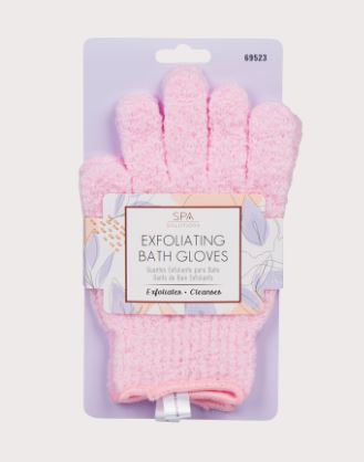 Exfoliating Bath Gloves - Pink