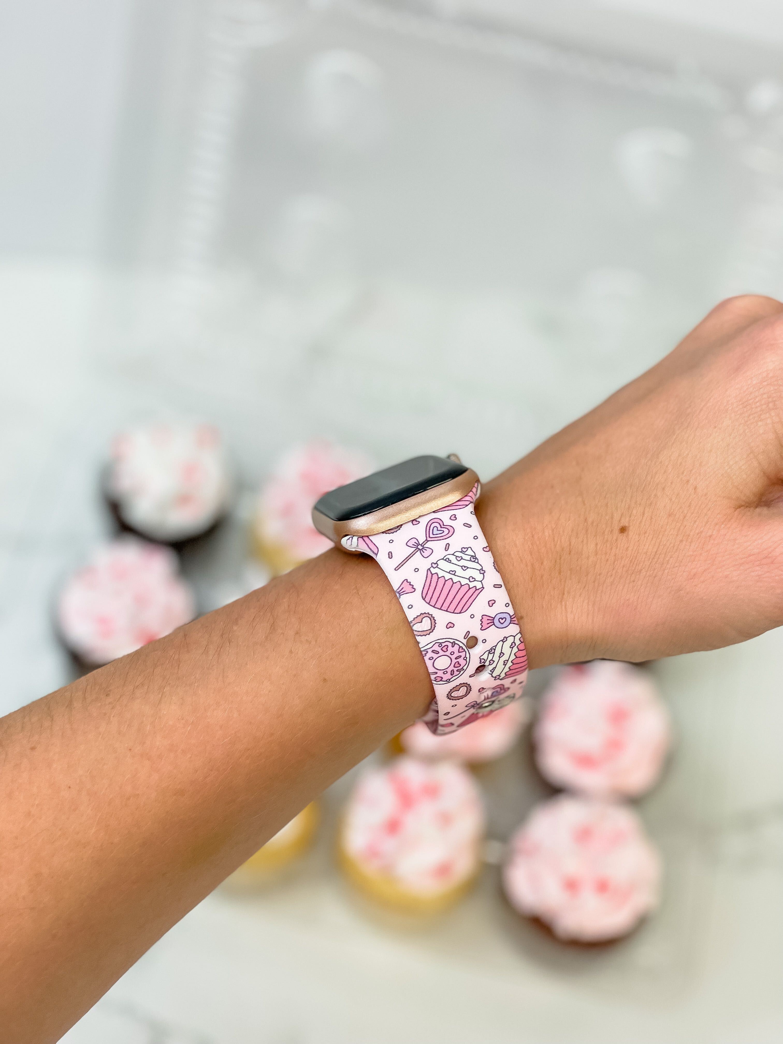 Sweet Treats Printed Silicone Smart Watch Band