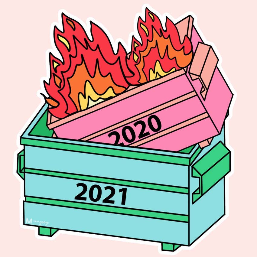 2021 Dumpster Fire Sticker Decal