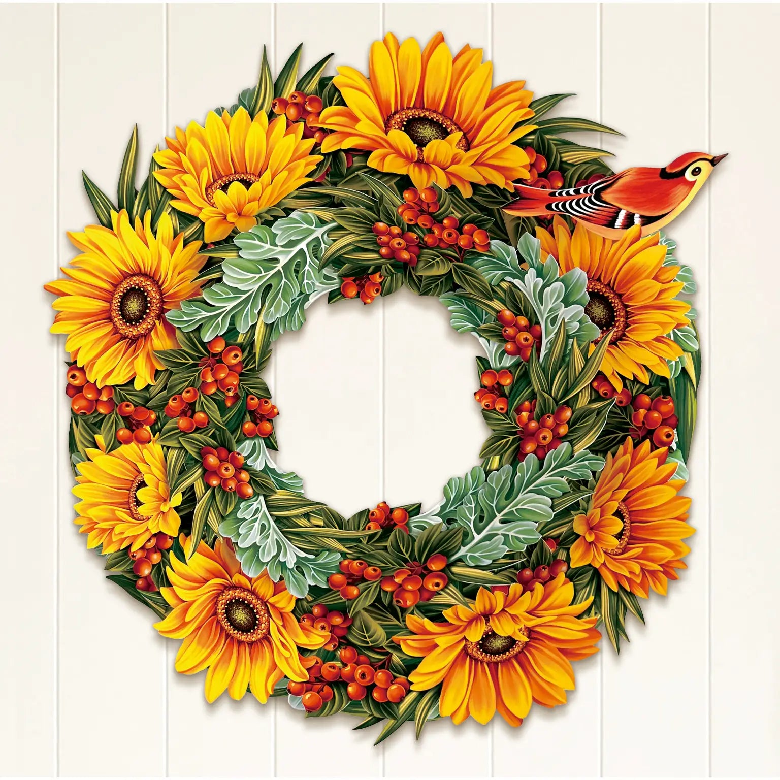 Harvest Wreath Pop Open Greeting Card