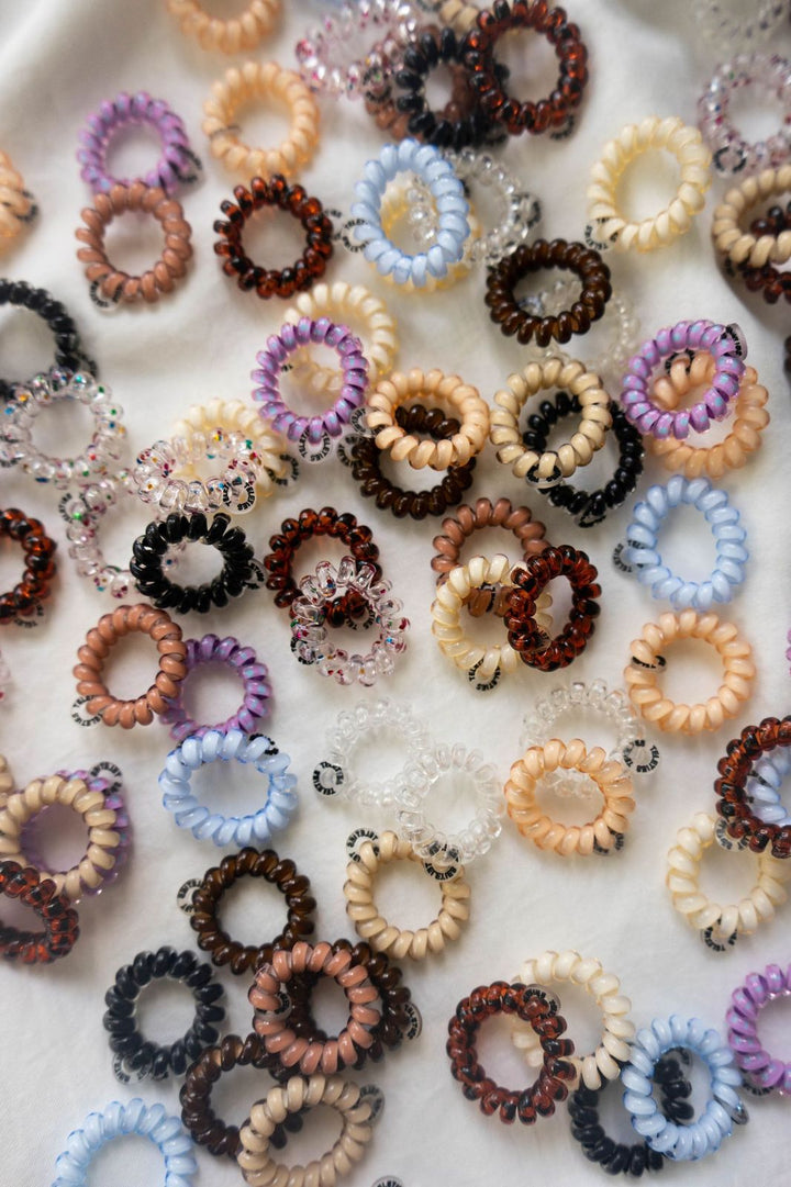 Teleties Hair Tie - Tiny Band Pack of 5 - Tortoise