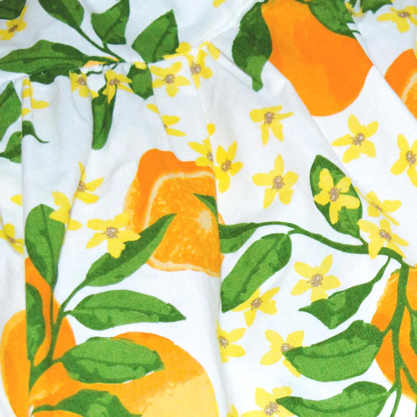 Orange Grove Smocked Dress