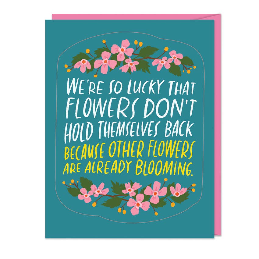 'Already Blooming' Sticker Card