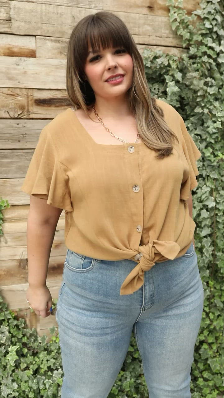 Envy Me Top in Taupe