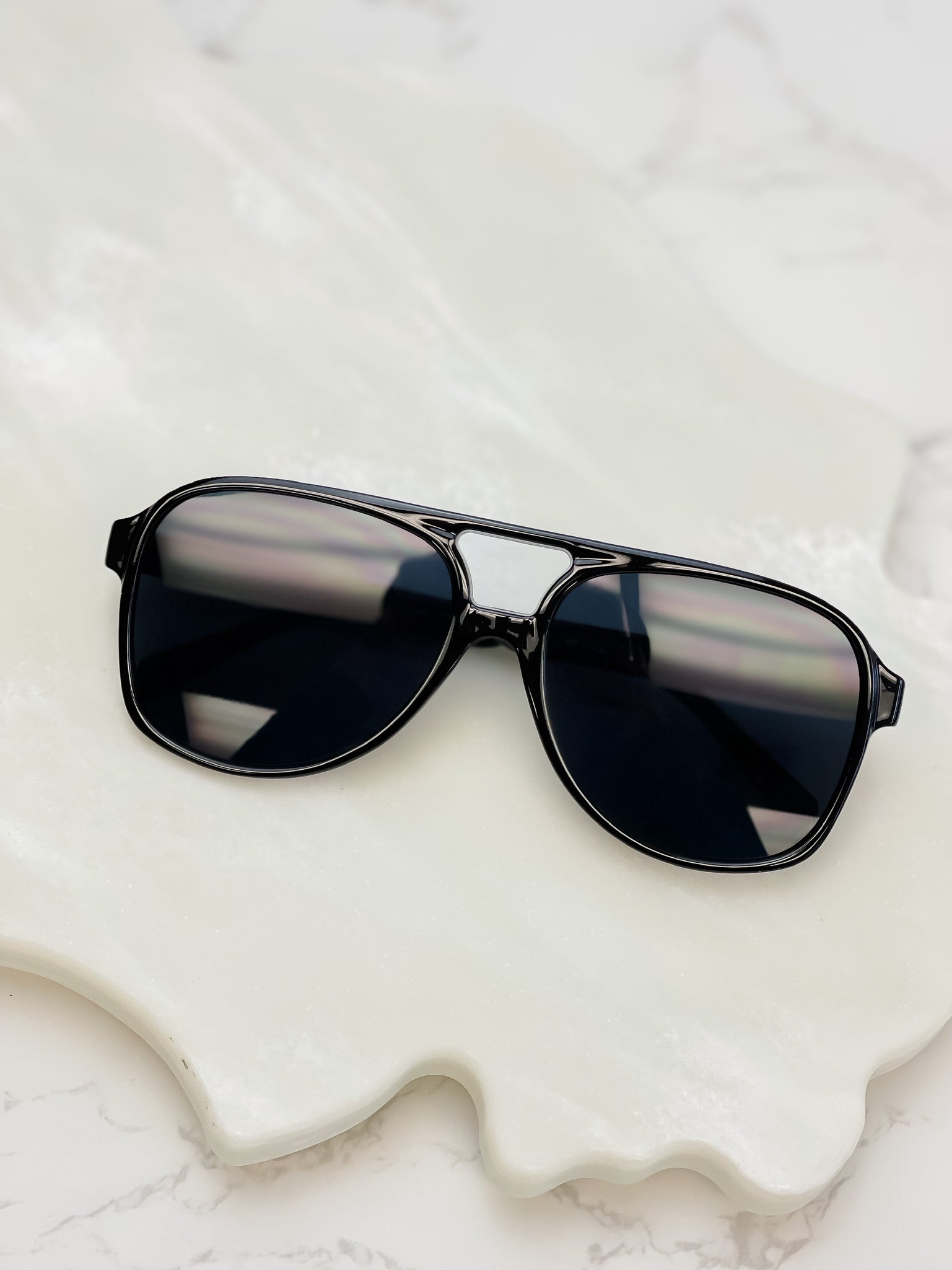 Fallon Aviator Sunglasses - Black
