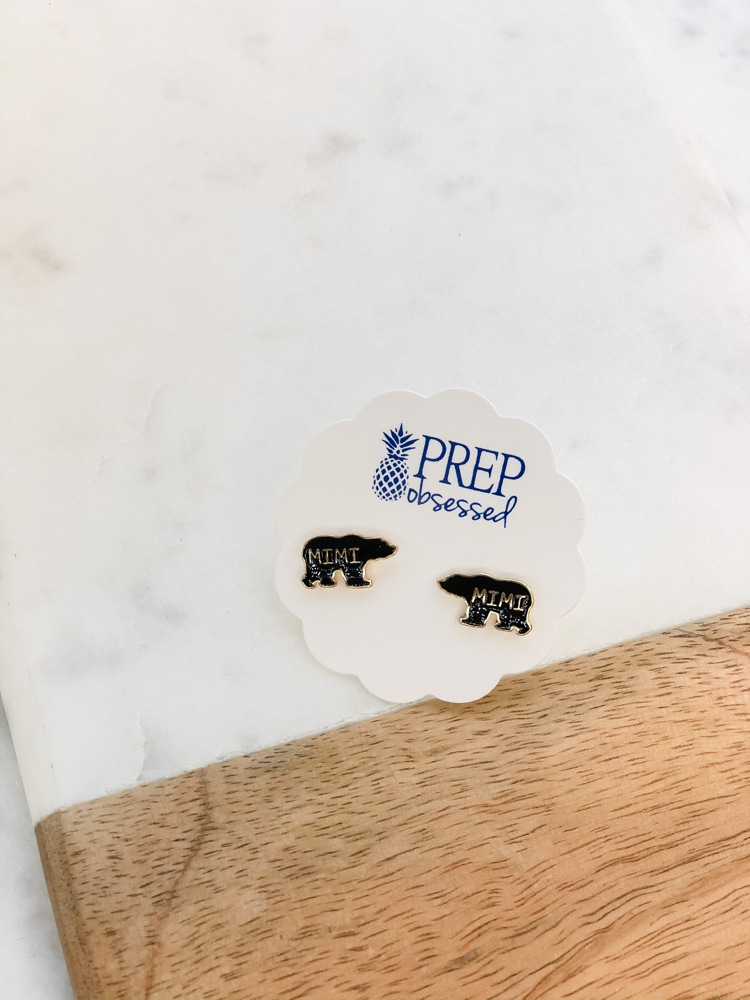 Family Signature Enamel Studs by Prep Obsessed