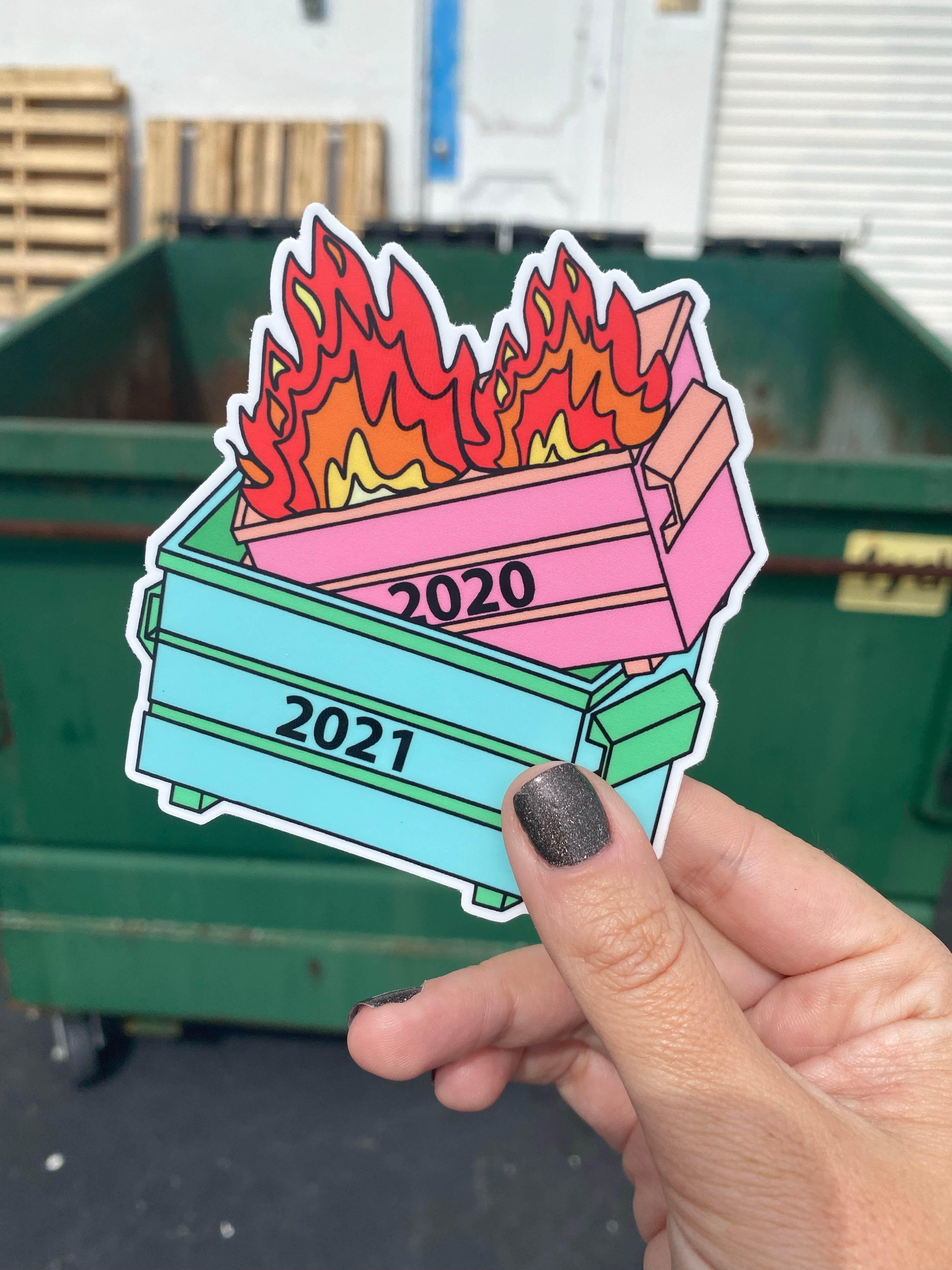 2021 Dumpster Fire Sticker Decal