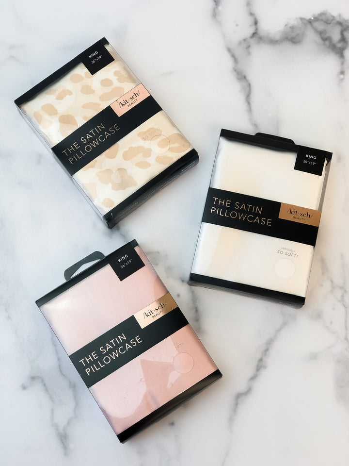 Satin Pillowcase King - Ivory