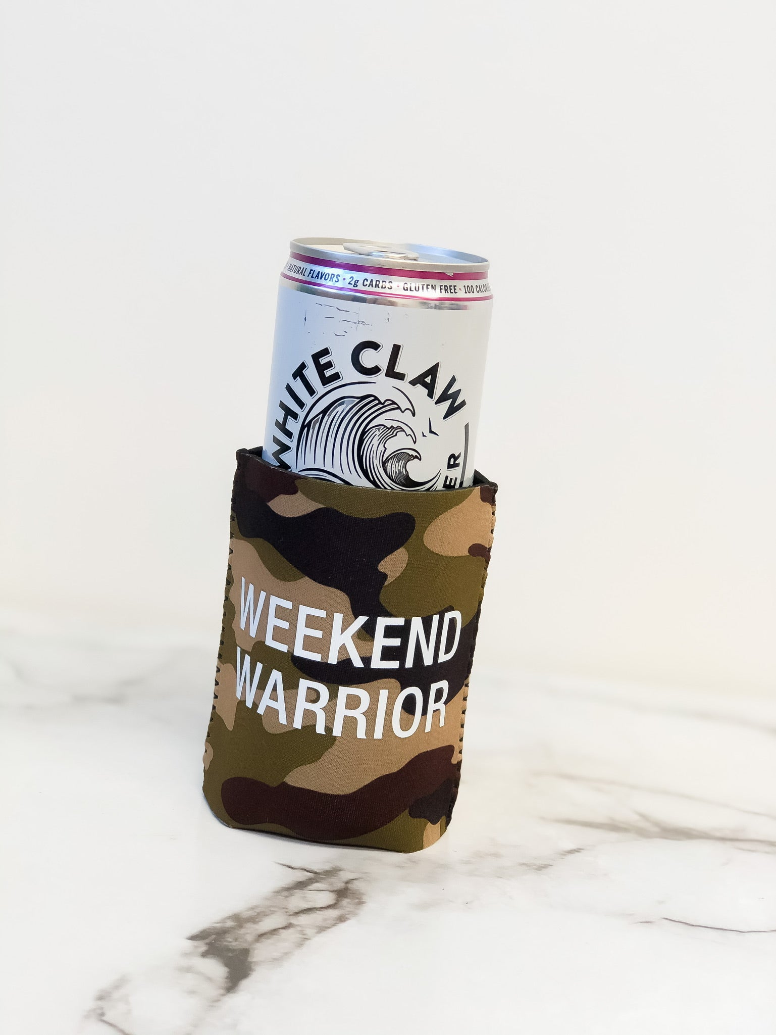 'Weekend Warrior' Camo Drink Hugger