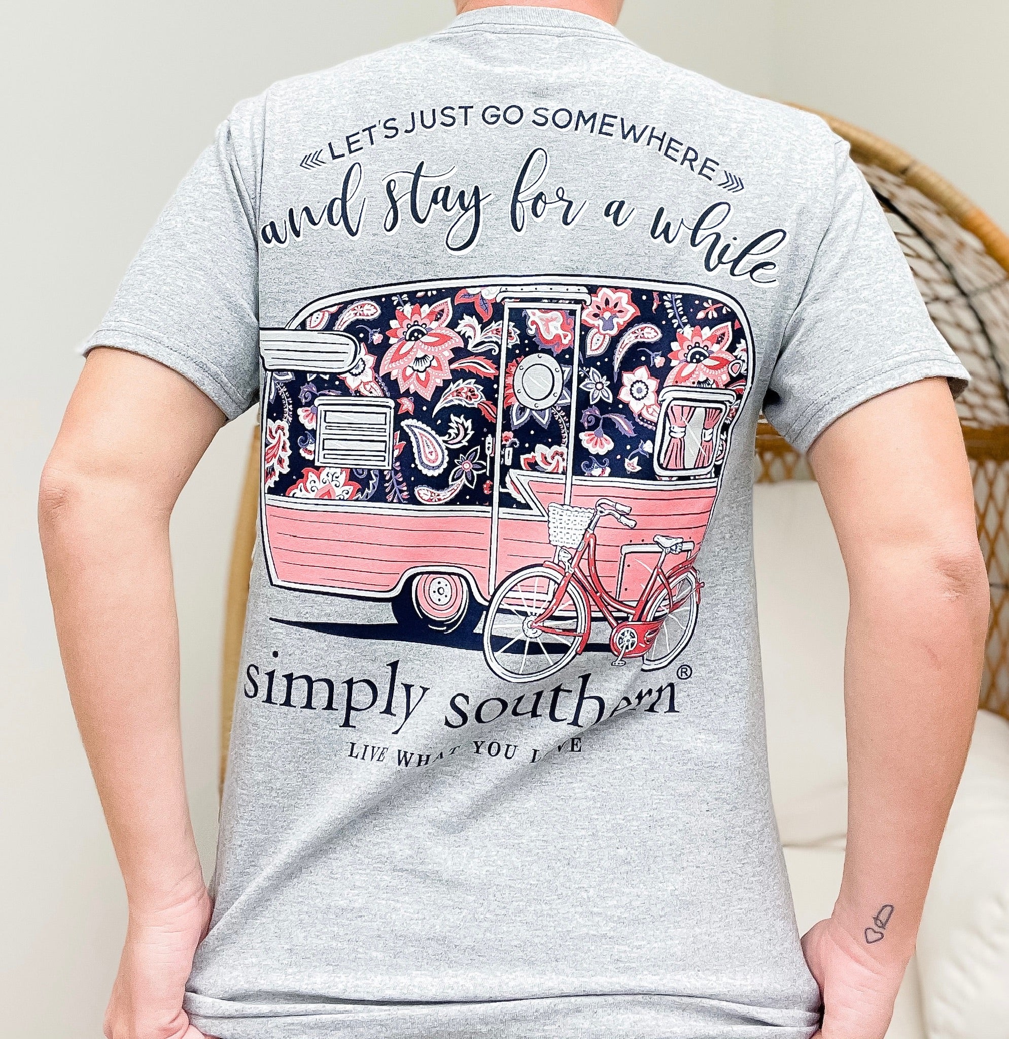 'Let's Go Somewhere' Camper Short Sleeve by Simply Southern