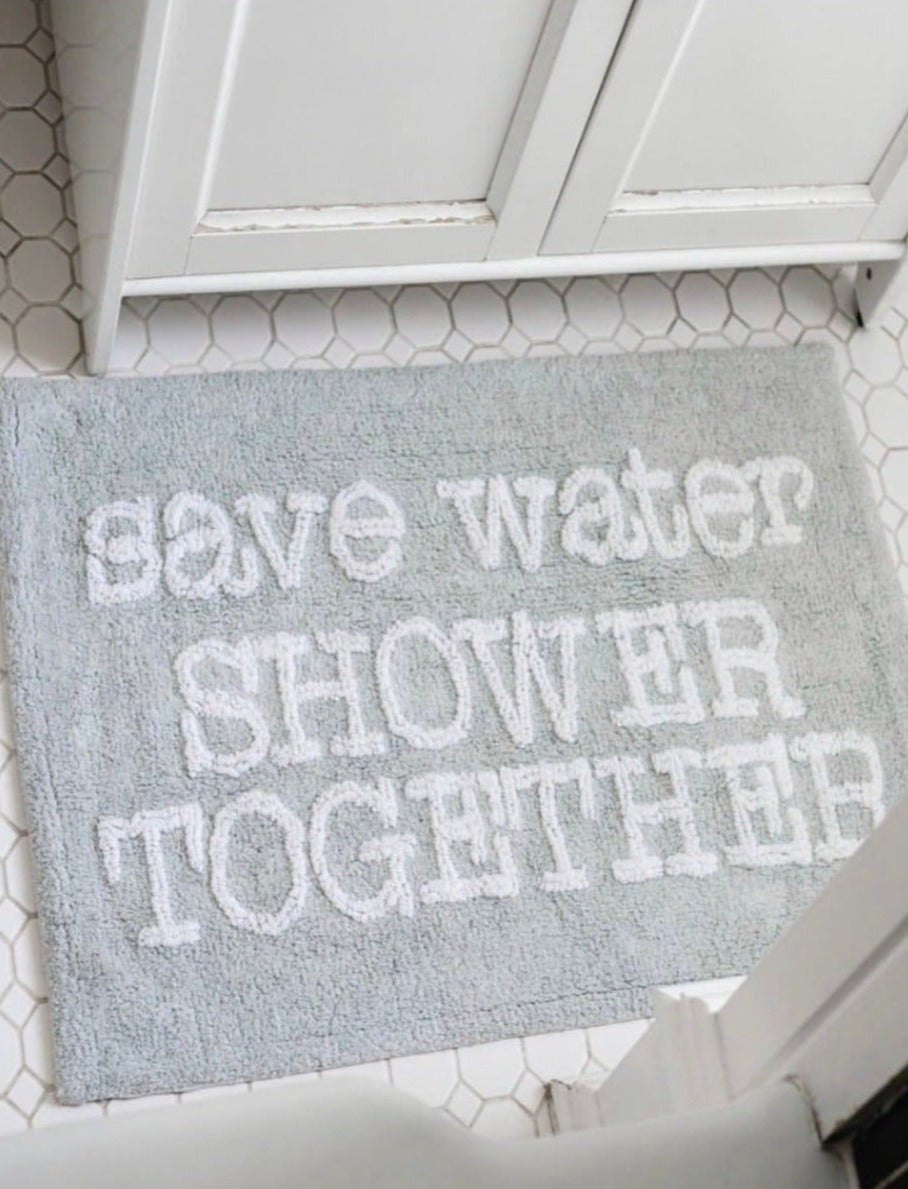 'Save Water Shower Together' Bath Rug