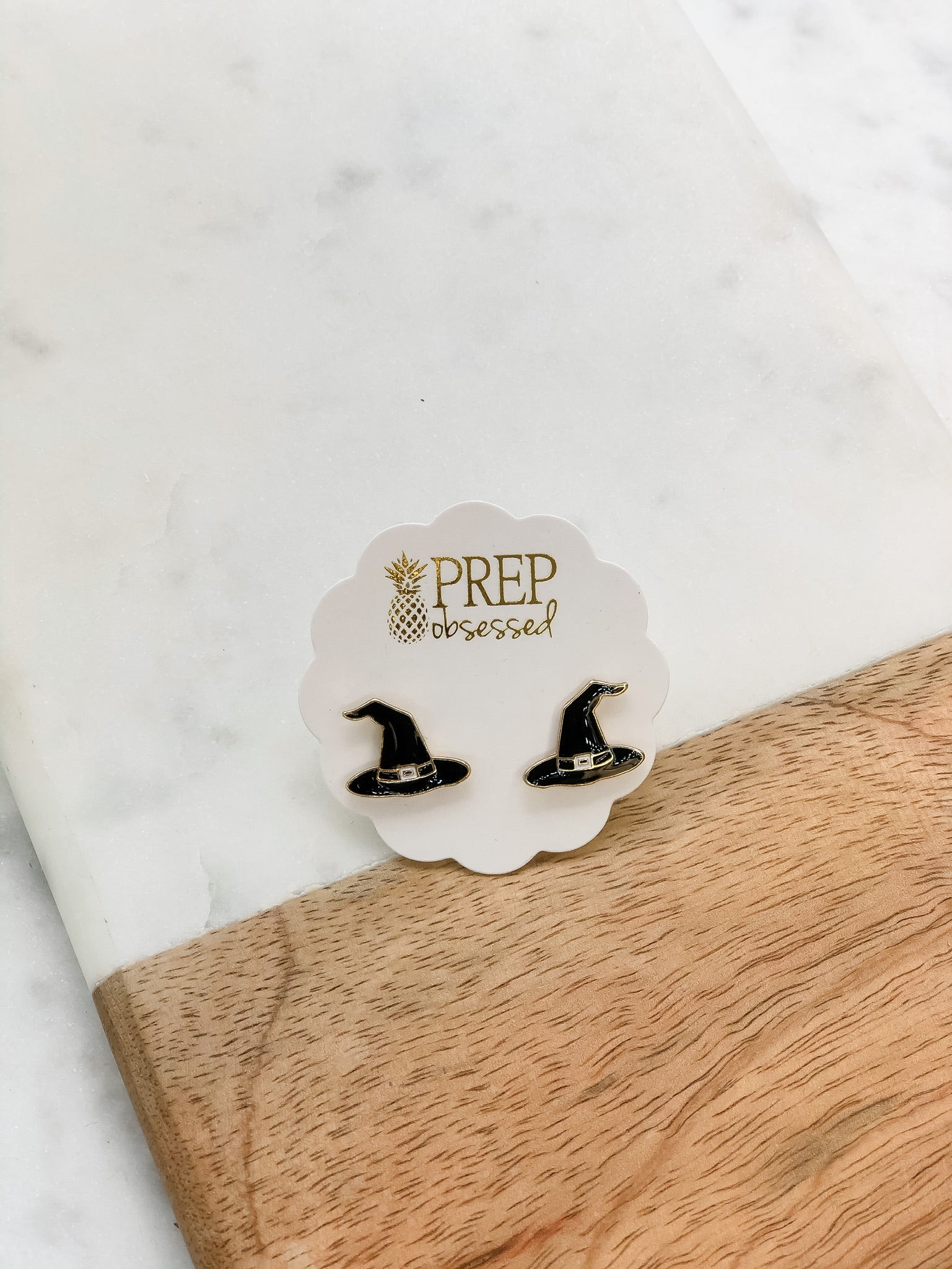 Witch Hat Signature Enamel Studs by Prep Obsessed