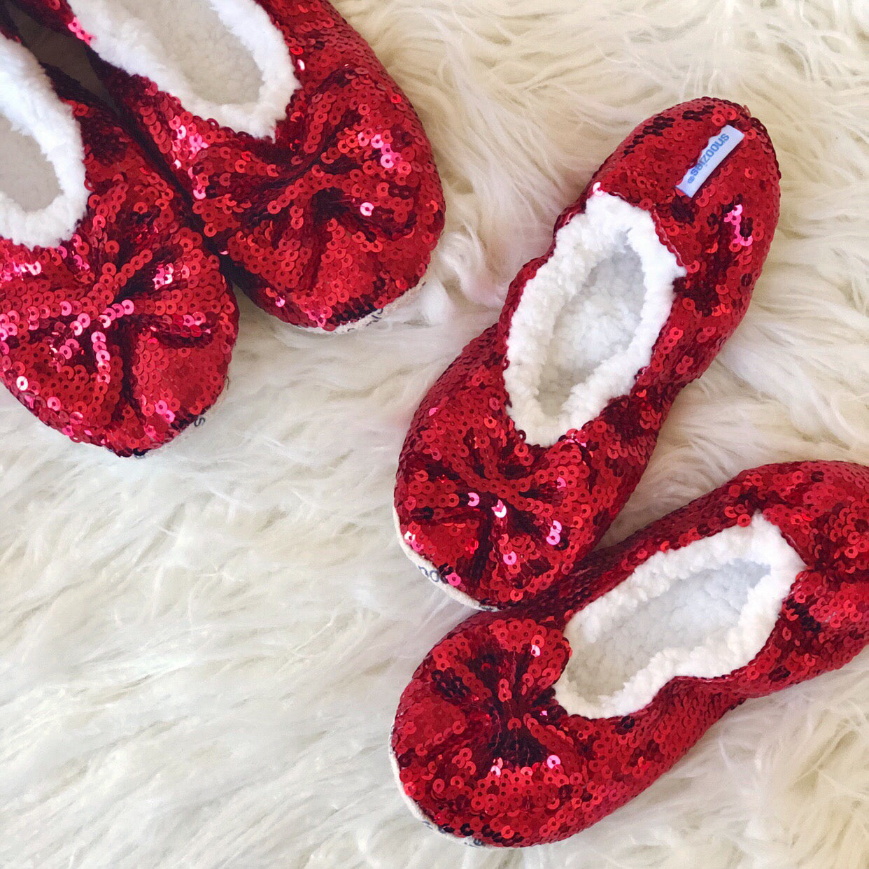 Mommy and Me Matching Red Slippers by Snoozies