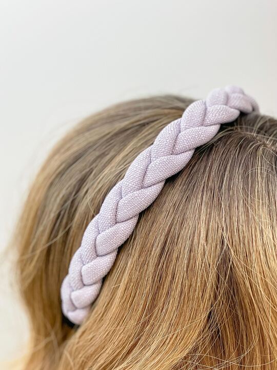 Textured Braid Headband - Lavender