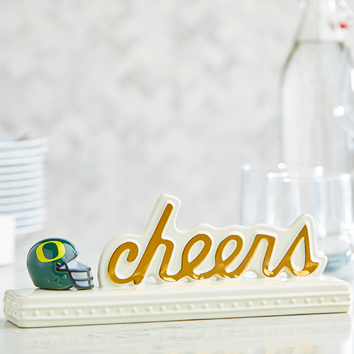 University of Oregon Helmet Mini by Nora Fleming