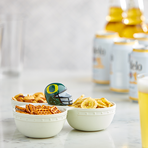 University of Oregon Helmet Mini by Nora Fleming