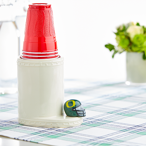 University of Oregon Helmet Mini by Nora Fleming